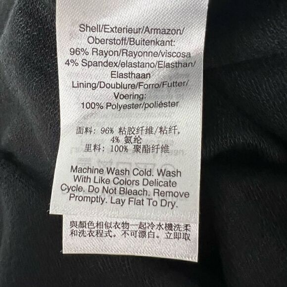 DKNY Pure Travel Pants Black Elastic Waist and Wide Leg Style Lounge Leisure XL - Picture 7 of 16